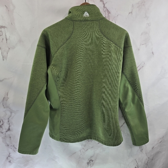 Nike Jacket Womens Medium Green ACG Full Zip Vintage Fleece Hooded Y2K - Picture 5 of 13